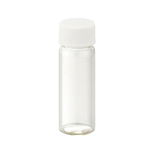 ねじ口瓶 (無色) +PPキャップ (白) +フッ素PTFE／シリコンパッキン 組合せセット 50組入 SV-20 250669