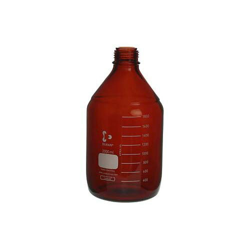 ねじ口びん (メジュームびん) 茶褐色 びんのみ 2L 017210-200041
