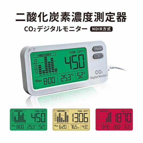 二酸化炭素濃度測定器 CO2デジタルモニター ZGm27 9,187円