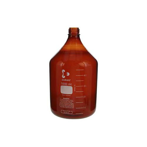 ねじ口びん (メジュームびん) 茶褐色 びんのみ 5L 017210-50004