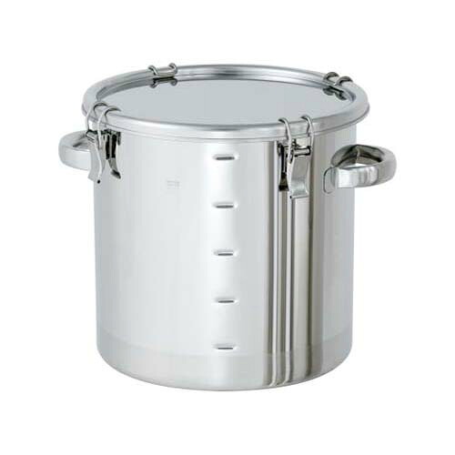 ステンレス密閉容器 目盛付 (クリップ式) 150L CTH-M-565|Pro Lab. & Healthcare Shop