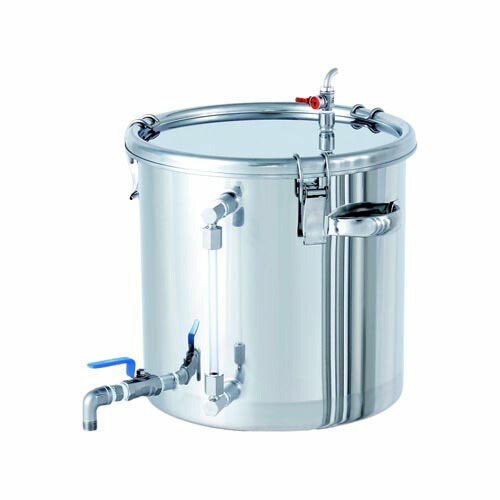 レベル計・バルブ付密閉容器 空気抜付 25L CTHV-LV-AIV-33