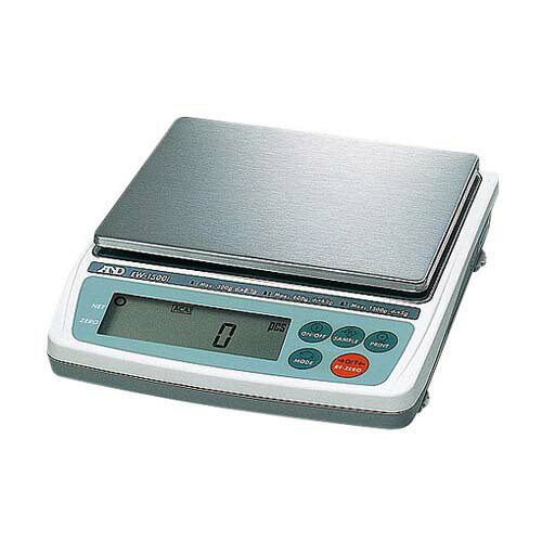 コンパクト電子天びん トリプルレンジ EW-iシリーズ ひょう量:1500g 最小表示:0.1g(300g)/0.2g(600g)/0.5g(1500g) EW-1500i