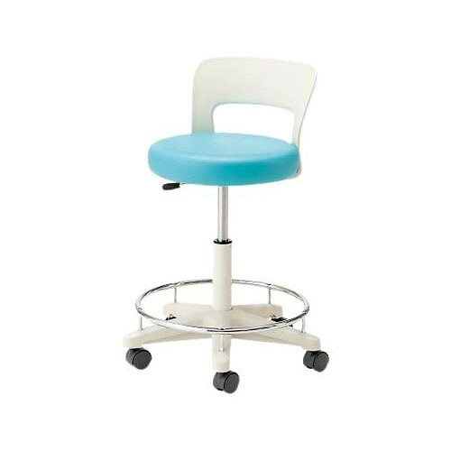 メディカルソフトスツール ハイタイプ・背付き・リング付 510*670mm ブルー CA-16RL-Z 33,591円