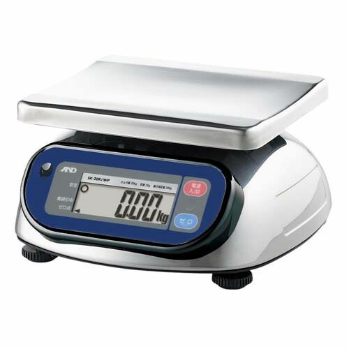 検定付きはかり 防塵・防水はかり SK-iWPシリーズ ひょう量：20kg 最小表示：0.02kg SK-20KiWP