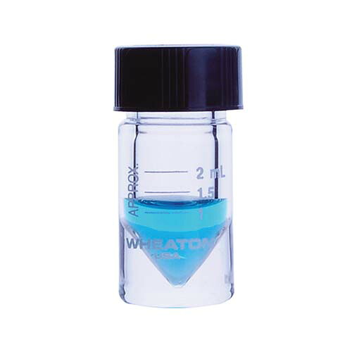 ミニバイアル オープントップキャップ 2mL 目盛 あり W986298NG｜Pro Lab. ＆ Healthcare Shop