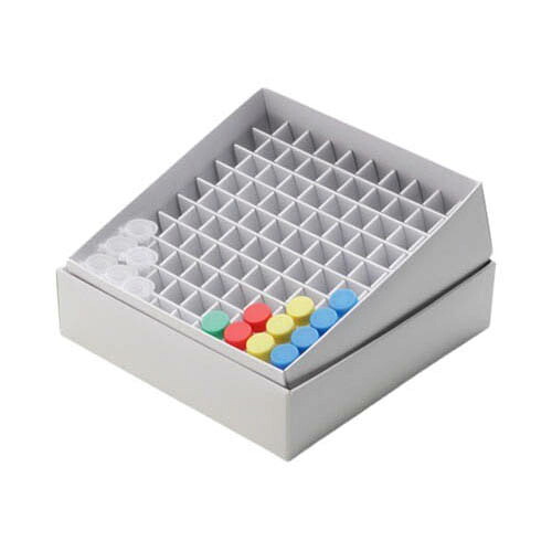 ホワイトペーパーフリーズボックス100 1.5／2.0mlチューブ用 1箱 (12個入) 457-1500
