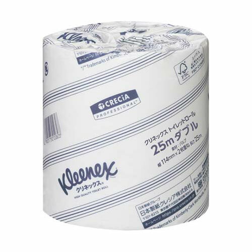 クリネックス トイレットロール 25m ダブル 1ケース(80個入) 20823