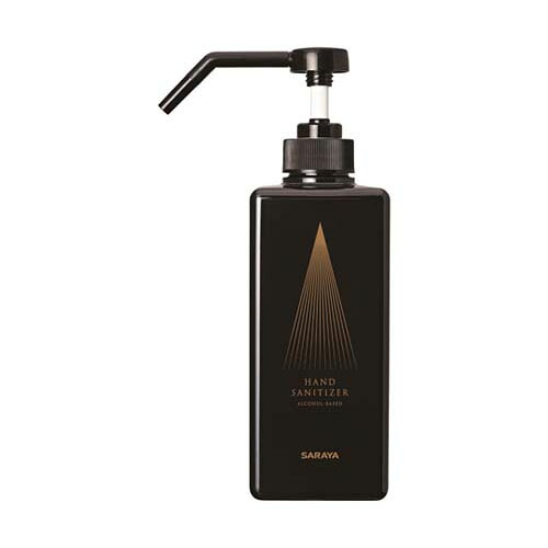 エレガントボトルB2 600mL 噴射ポンプ付 手指消毒用 ブラック 1ケース(12個入) 21699