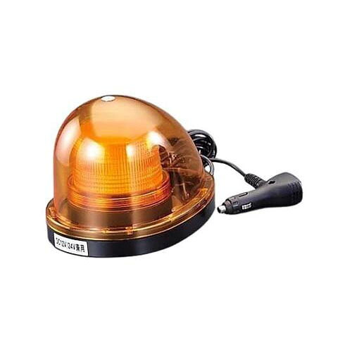 [DC12V/24V] LED回転させる･点滅灯(ﾓｰﾀｰﾚｽ/黄味がかった) EA983FS-66