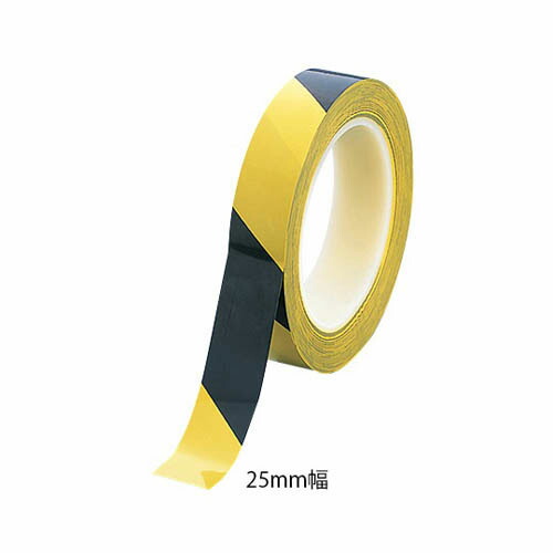 アズピュアラインテープN 黄／黒 25mm*33m 10巻入
