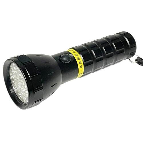 自社設計・製造 日本製 UVライト 日亜化学製 高出力 紫外線LED 19灯 電池付属 UV-LED375-19BB