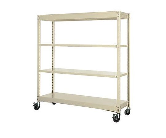 1200x450x1500mm／150kg／4段 スチール棚／キャスター付 EA976DT-120B