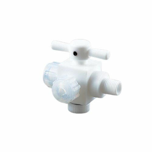 アズフロン (R) YK繋ぎ合わせるハーフオネジコック 3方 AF-YK8