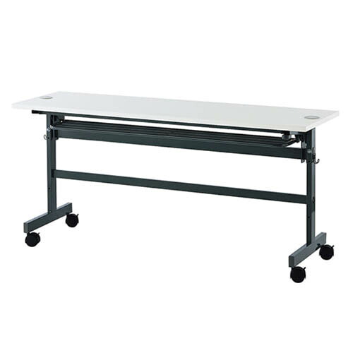 配線機能付きフォールディングテーブル 1500*600*700mm ホワイト SHFTL-1560WH｜Pro Lab. ＆ Healthcare Shop 44,705円
