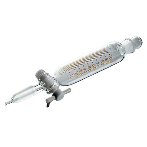 滴下ロート (PTFEコック付・目盛付) 100mL 普通摺合 2153-02-1