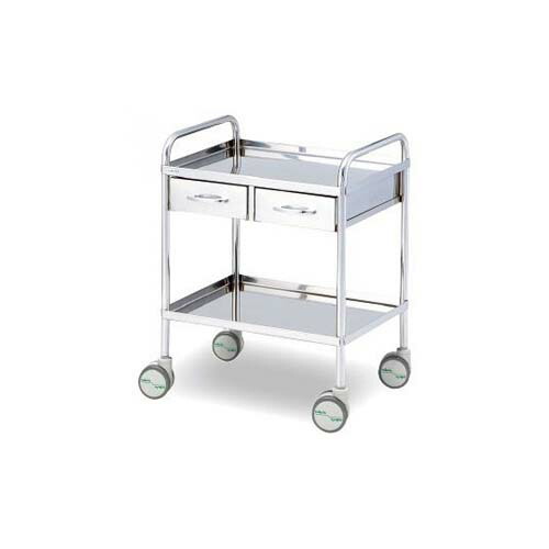 枠付き回診車(2段) 603*453*787mm W6045W|Pro Lab. & Healthcare Shop