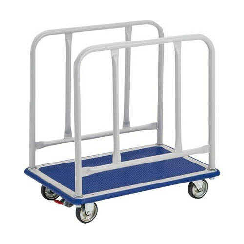 プレス製運搬車 台車 ドンキーカート サイドハンドル 740*480 ストッパー付 110NS|Pro Lab. & Healthcare Shop