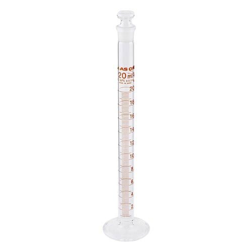 有栓メスシリンダー 20mL 校正証明書付|Pro Lab. & Healthcare Shop