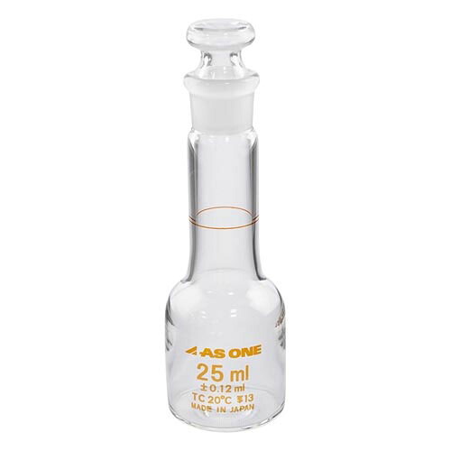 メスフラスコボトルタイプ 25mL 校正証明書付