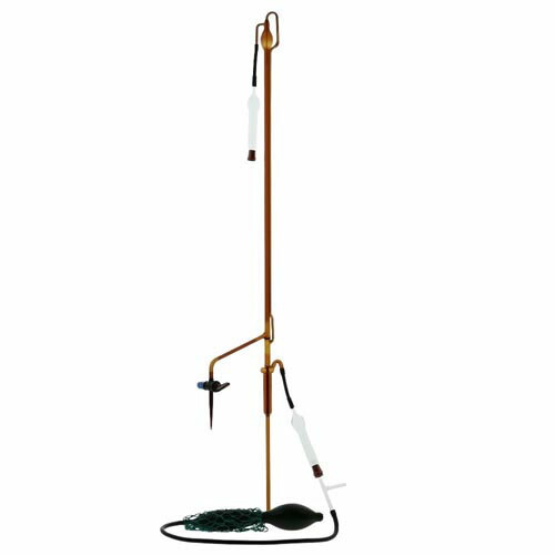 自動ビュレット スーパーグレード ゴム栓用 茶褐色 ガラスコック付 25mL 022130-25