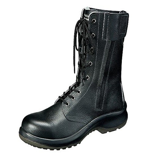 JIS規格認定 長編上安全靴 プレミアム ハイ・ベルデ オールハトメ ブラック 28.0cm PRM230F-28.0|Pro Lab. & Healthcare Shop