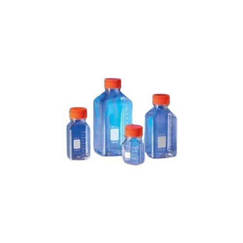 記憶装置壜角型 PET製125ml 45粍オレンジ色旗がしら付き添い人、個別荷造り 1容れもの (12個*2容器に並べる入) 431530