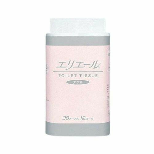 エリエール トイレットティシュー ダブル30m12R 1ケース (12ロール*6パック入) 20823060
