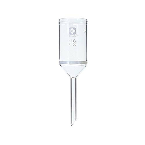ガラスろ過器 (円筒ロート形) 60mL 40～100μm 11GP