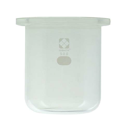 セパラブルフラスコ (平面摺合タイプ) 500mL φ94mm 筒形 005670-500