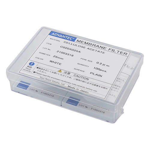 メンブレンフィルター (セルロースアセテートタイプ) 孔径0.2マイクロm 100枚入 11020002