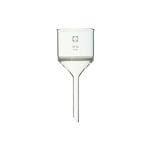 ガラスろ過器 (円筒ロート形) 140mL 16～40μm 17GP｜Pro Lab. ＆ Healthcare Shop