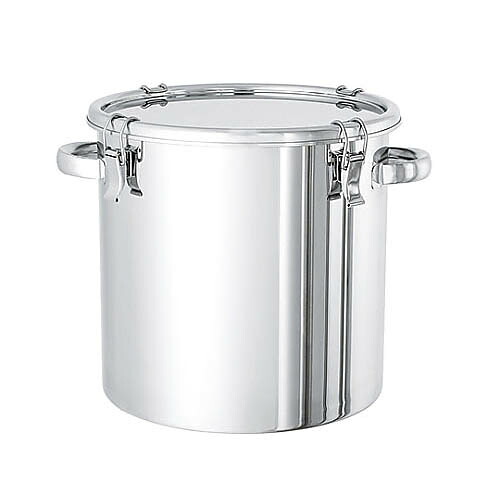 密閉式ステンレス鋼貯蔵タンク ゼムクリップ手合い A型シリコンパッキン付 50L CTH-39H