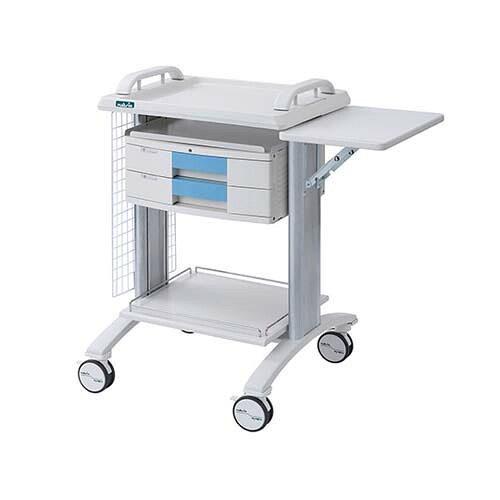 カレンカートII (PC・バッテリー対応) ブルー SC-PC1BB(回診車)|Pro Lab. & Healthcare Shop