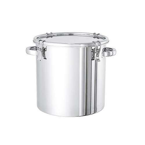 密閉式ステンレス鋼貯蔵タンク ゼムクリップ手合い CTH-47H A型NBRパッキン付 100L CTH-47H／PNA 容器・試験管-研究・実験用品