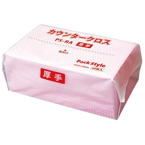 PSカウンタ-クロスレギュラーサイズ厚手 ピンク 540枚入 520390 1ケース(60枚*9袋入)｜Pro Lab. ＆ Healthcare Shop
