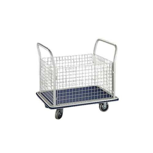 900x600粍/250kg 持ちはこぶ車(ﾒｯｼｭかご付) EA520BK-7
