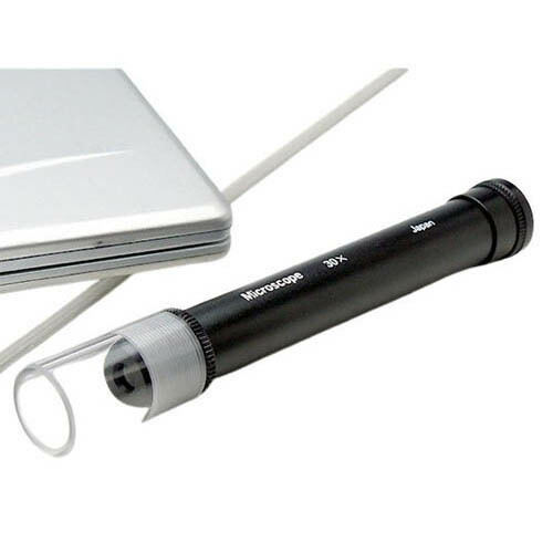 楽天市場】虫眼鏡 ペン型 マイクロスコープ ポケット スケール内蔵 50