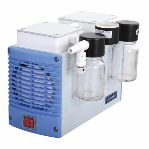 耐薬品性真空ポンプ (高真空、トラップボトル付属タイプ) 18／20L／min (50／60Hz) Chemker411