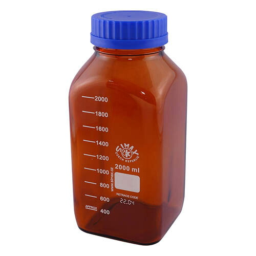 広口メディウム瓶 遮光 2000mL 2080M／H2000