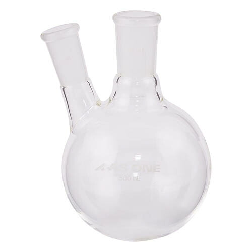 二つ口フラスコ 500mL 側管摺合 19／38 FG2-052440-2
