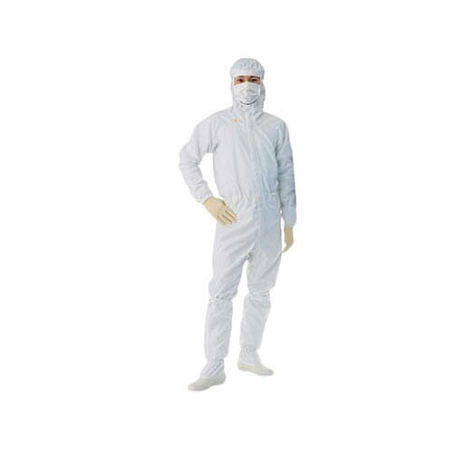 クリーンルーム用フード一体ツナギ服 (男女兼用) ホワイト LL FD175C-01 LL