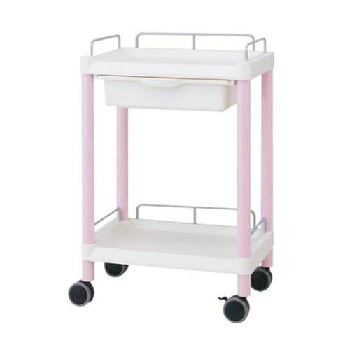 モバイルイージーカート(ガード枠付き) 引出しあり 2段 532&times;368&times;819 ME11EH｜Pro Lab. ＆ Healthcare Shop
