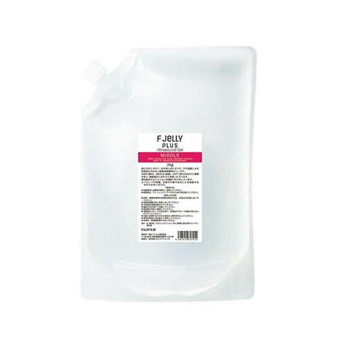 超音波ゼラチン F JELLY PLUS MIDDLE 詰替 1箱 (4個入) F JELLY PLUS MIDDLE 2KG 4 # その他-医薬品・コンタクト・介護