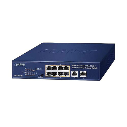 PoE+ファストイーサネットスイッチングハブ 10ポート FSD-1008HP