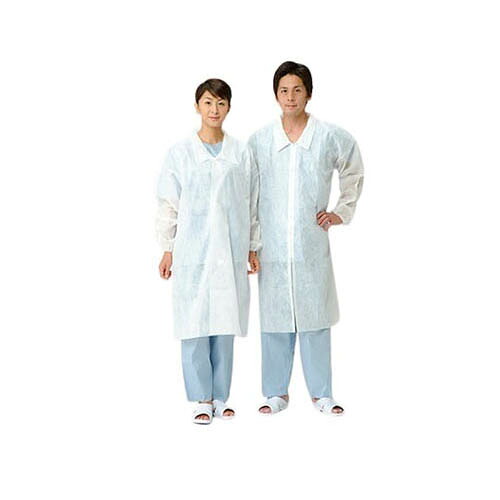 不織布白衣(ファスナー手合い) LL大きさ 100枚入 DHZ-LL 1入れもの(50枚*2箱入)