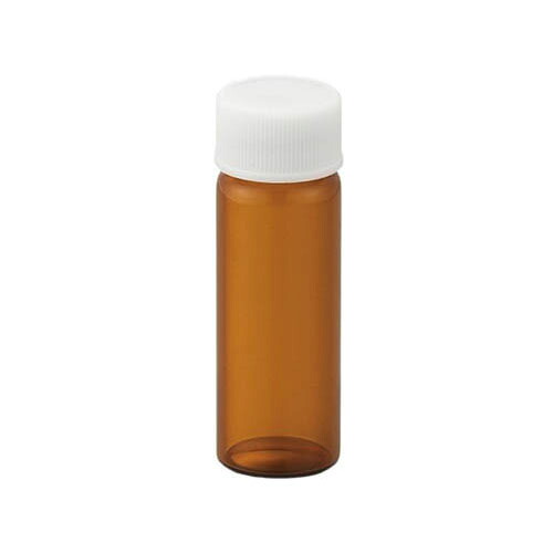 ねじ口瓶 (茶) +メラミンキャップ (白) +フッ素PTFE／ニトリルパッキン 組合せセット 100組入 S-07 250192｜Pro Lab. ＆ Healthcare Shop 15,394円