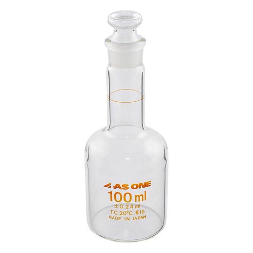 メスフラスコボトルタイプ 100mL 中国語版校正証明書付|Pro Lab. & Healthcare Shop