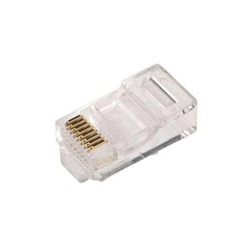 RJ45 モジュラーコネクタ 8P8C極 ストレート ケーブルマウント オス RJ45 1袋 (100個入) 331-6386