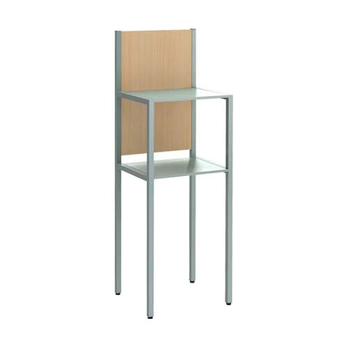 電話台 (脚：グレー・背板：ナチュラル) TS-3632-GYNA｜Pro Lab. ＆ Healthcare Shop